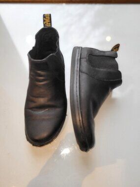 Doc/Dr. Martens Katya Women's Leather Casual Chelsea Boots Black Size 7